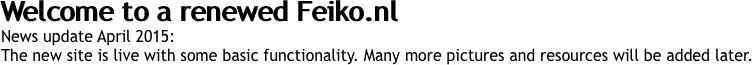 Welcome to a renewed Feiko.nl